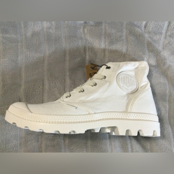 Palladium Women’s Pampa Hi Star White Cavas Boot Size 9.5 - Picture 8 of 14